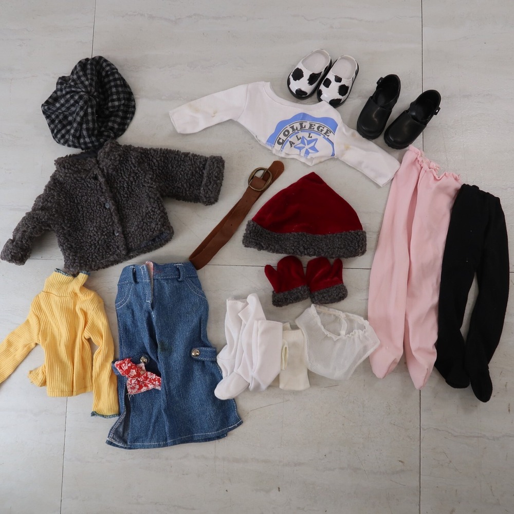 18" Fashion Doll Clothes Lot Coat Jacket Tops Pants Shoes Set